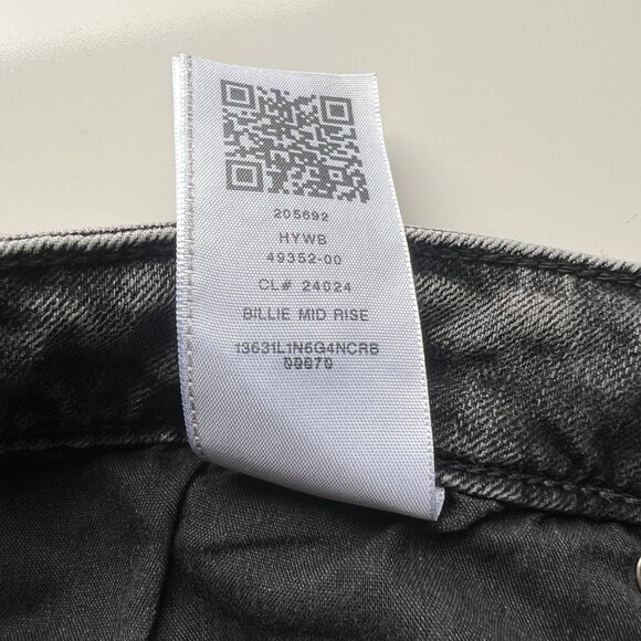 True Religion Billie Mid Rise Straight Leg Gray Denim Cotton Blend Jeans Size 33 - Picture 8 of 10